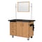 National Public Seating Mobile Science Cart with External Drawers and Pegboard, Whiteboard / Mirror MSC03W - alternate 1